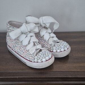 Converse White Bling Hitops